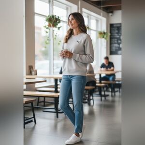 PUMA Gray Crewneck Sweater